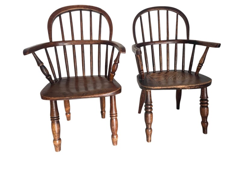 Antique Windsor childs’ chairs