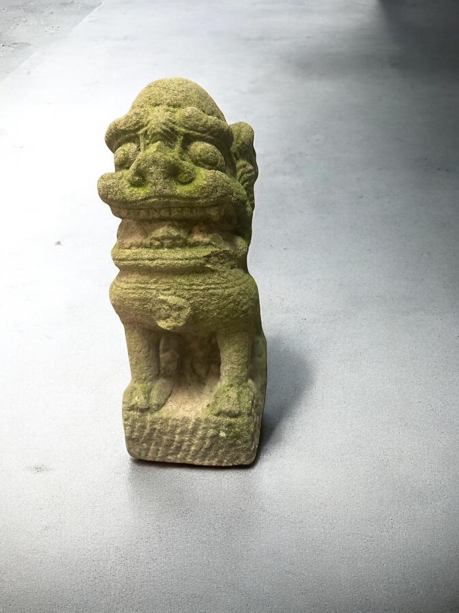 Lion Shanxi N China in bleu stone